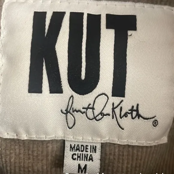 Kut from the Kloth tan corduroy utility jacket