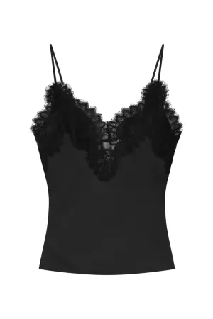 Lennon Camisole Top | Black/Black