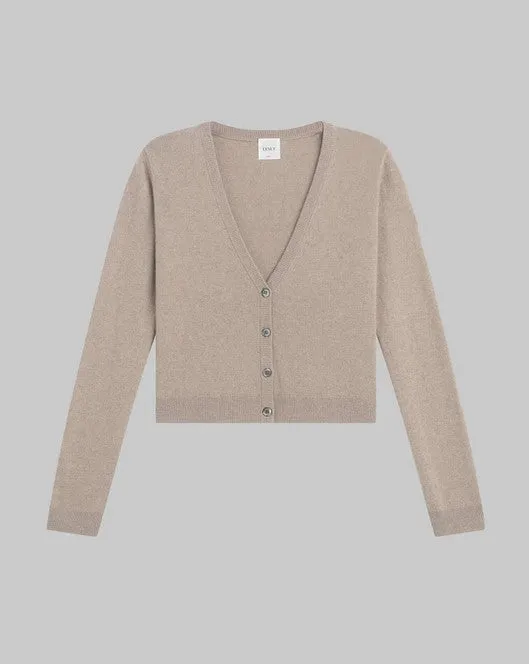 Leset Zoe V Neck Cardigan - Cane