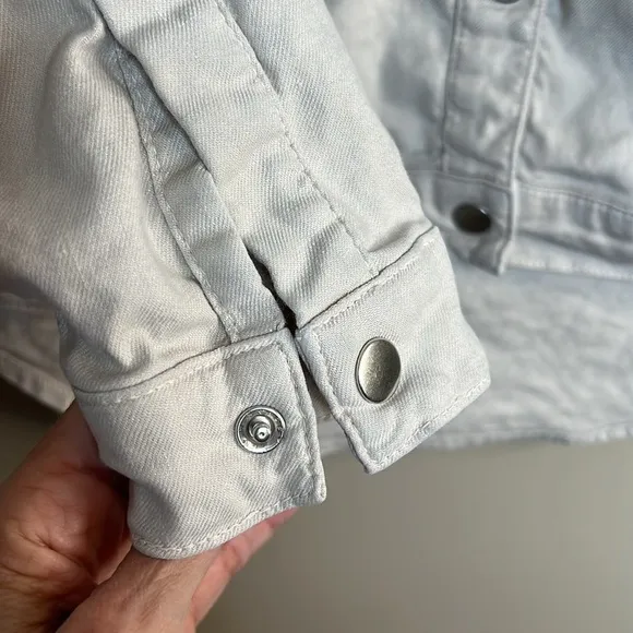 Level 99 Women's Linen Blend Evereve Utility Shacket Size Small