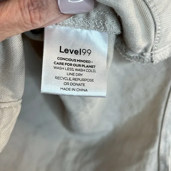 Level 99 Women's Linen Blend Evereve Utility Shacket Size Small