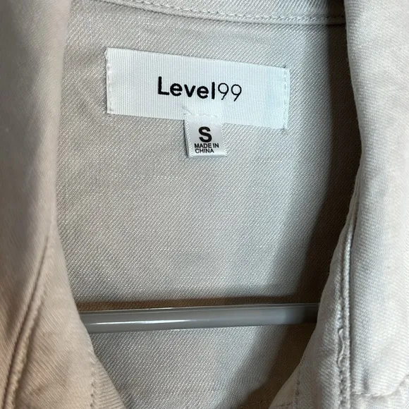 Level 99 Women's Linen Blend Evereve Utility Shacket Size Small