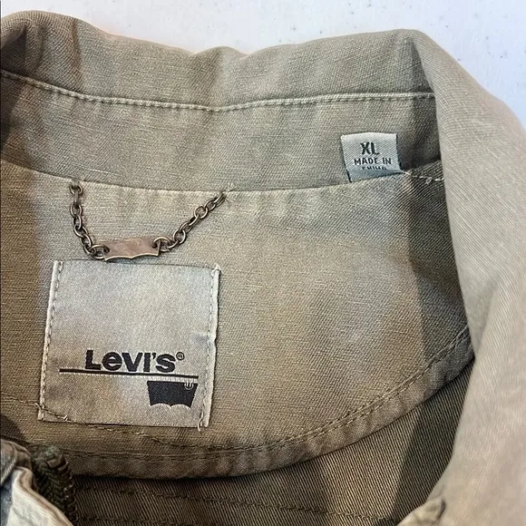 Levi's Green Military Jacket