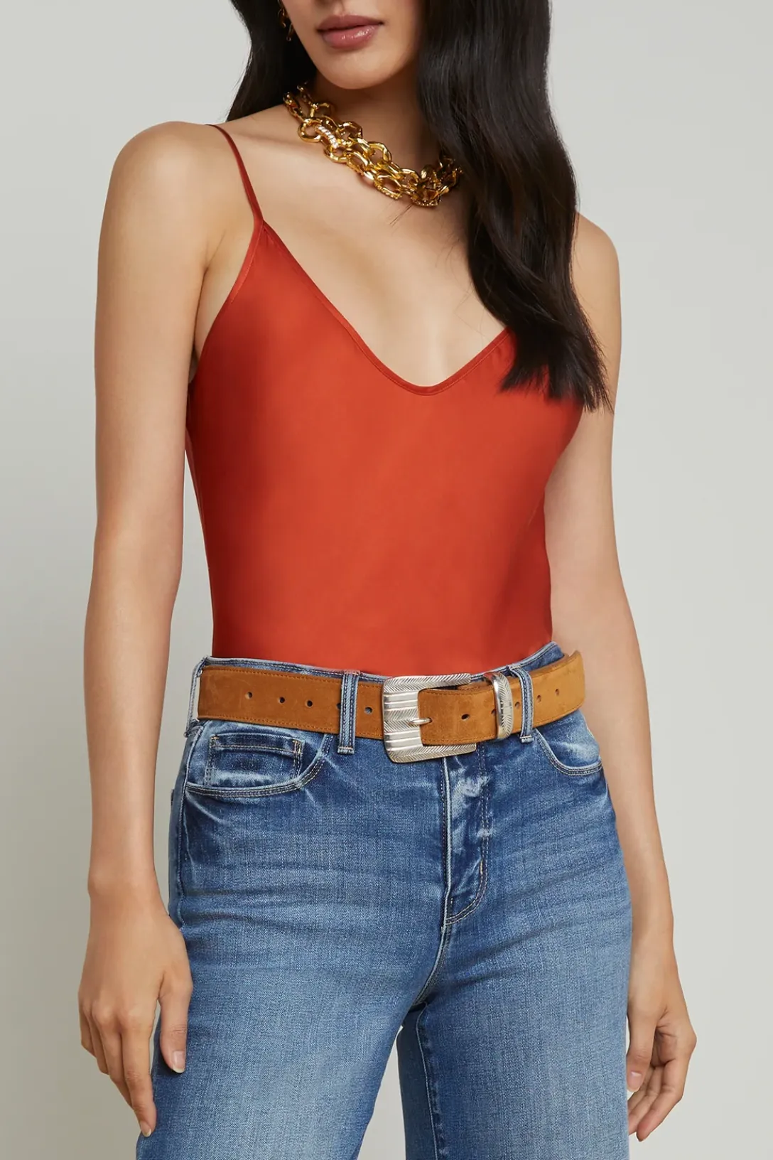 Lexi Silk Camisole | Clay