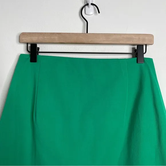 Lilly Pulitzer Arizona Skirt Pleated Slit Front Emerald Green Size 8