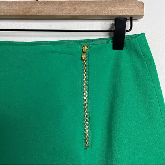 Lilly Pulitzer Arizona Skirt Pleated Slit Front Emerald Green Size 8