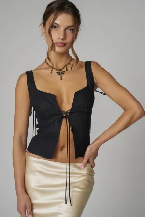 LILLY TOP - NOIR