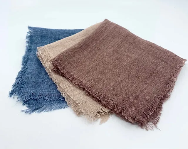 Linen Cocktail Napkins, Set of Four