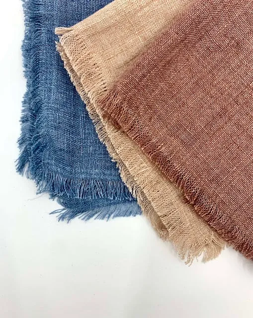 Linen Cocktail Napkins, Set of Four