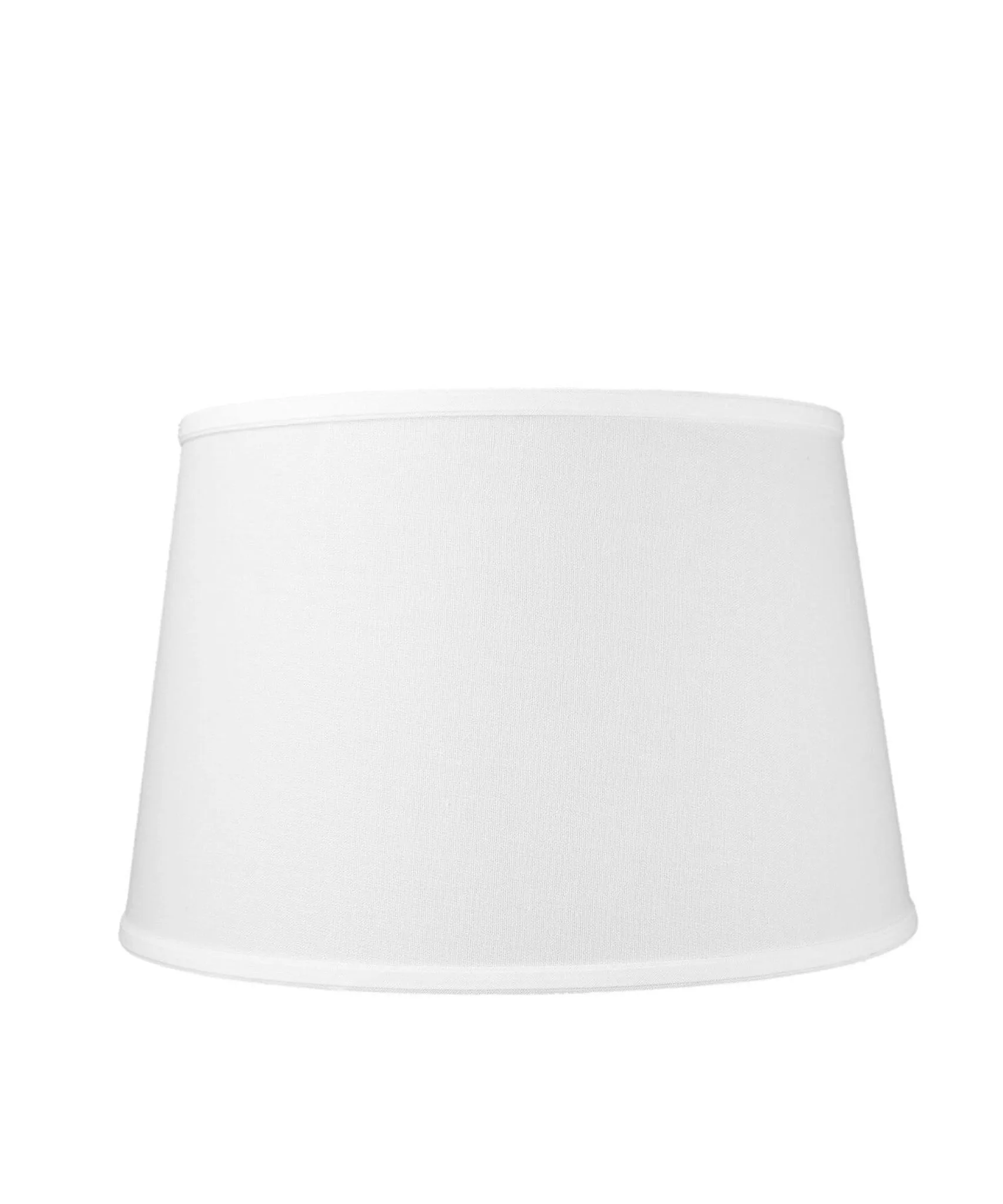 Linen Drum Lampshade in White, Extra Large