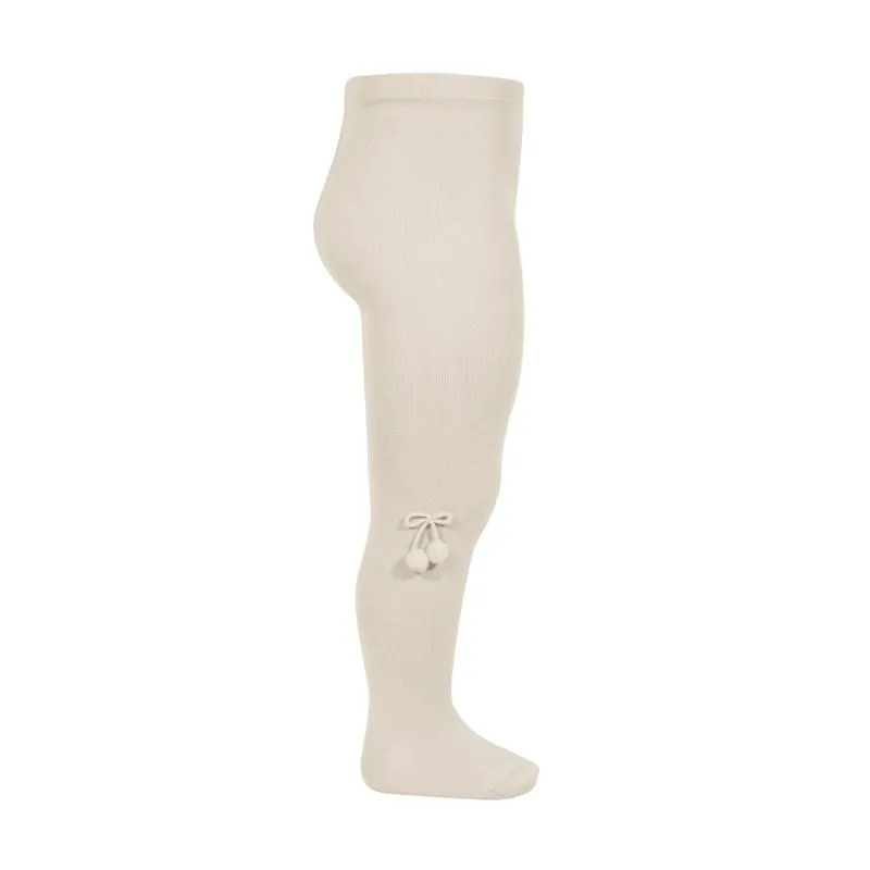 Linen Pom Pom Tights