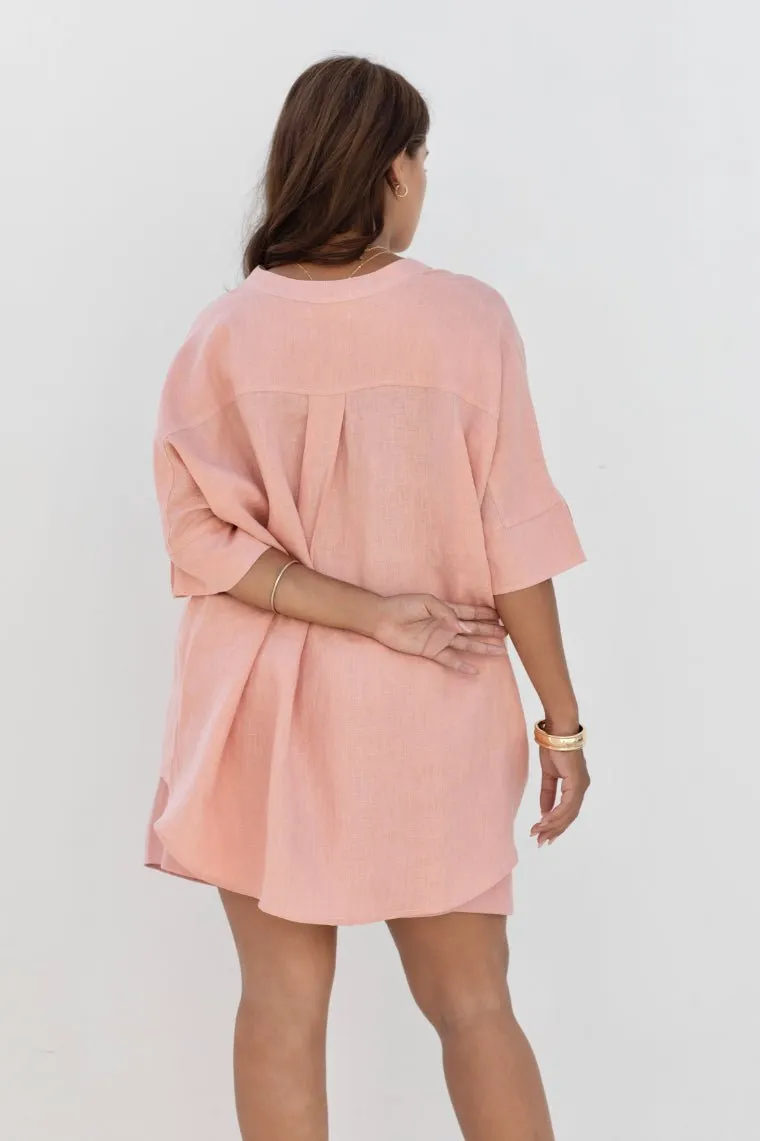 Lisbon Shirt - Coral