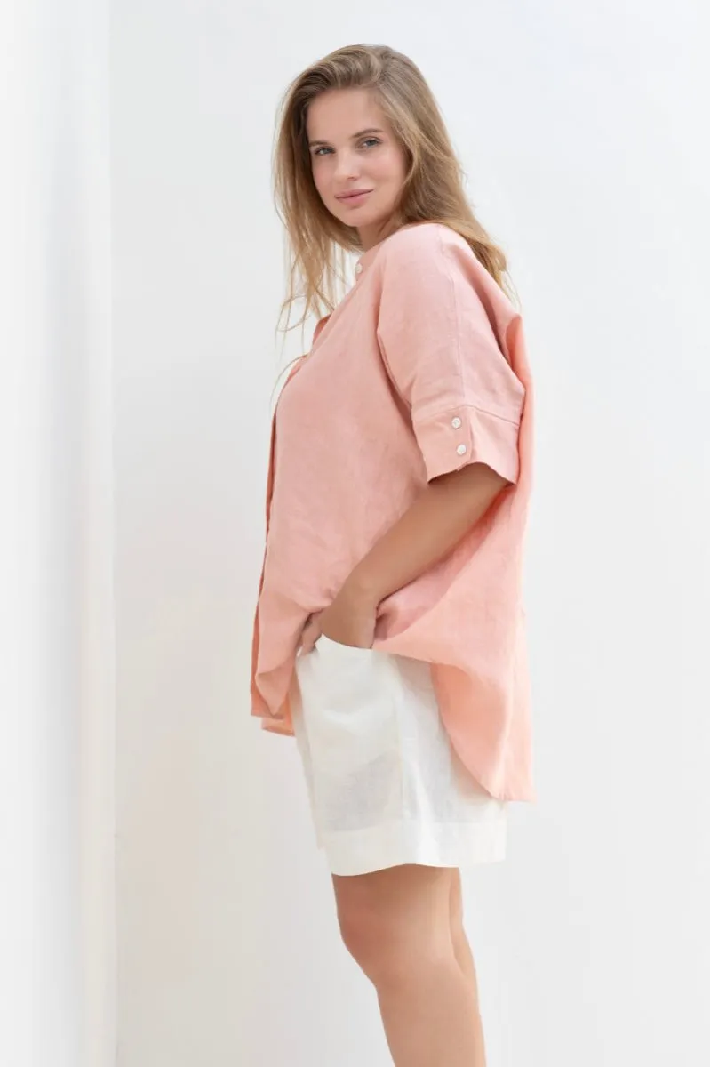 Lisbon Shirt - Coral