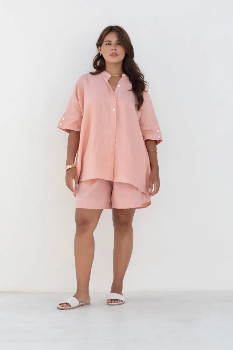 Lisbon Shirt - Coral