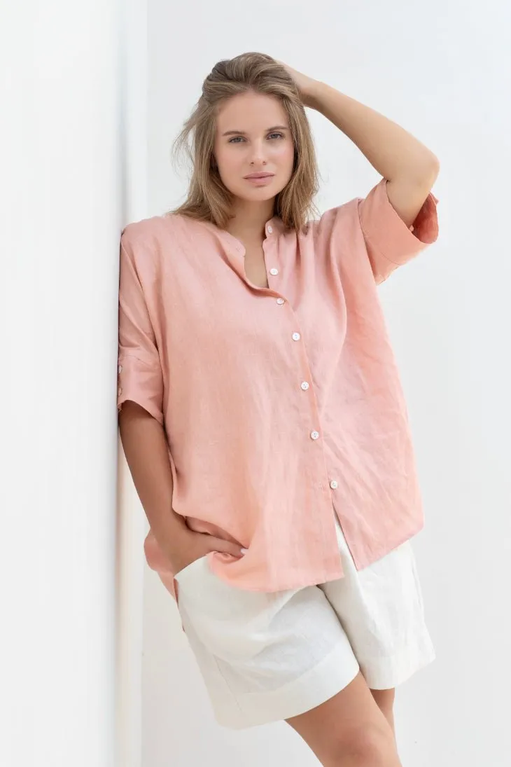 Lisbon Shirt - Coral