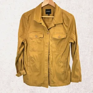 Liverpool Orange Cream Utility Jacket with Collared Design