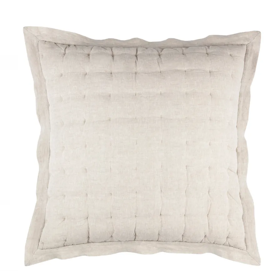 Lush Linen Natural Puff Sham (3 Sizes)