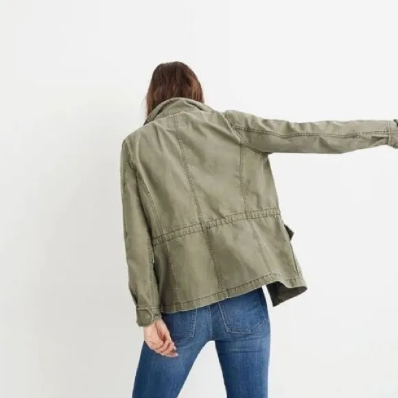 Madewell Passage Jacket Desert Olive Green - Utility Jacket XS