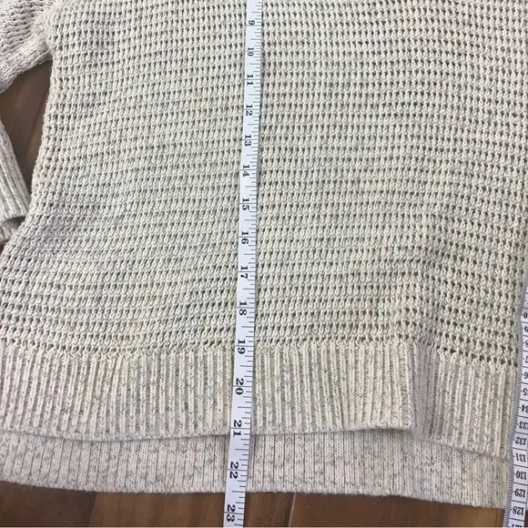 Madewell Rainbow Marled Seville Sweater V Neck Bell Sleeves Size L Marled Beach
