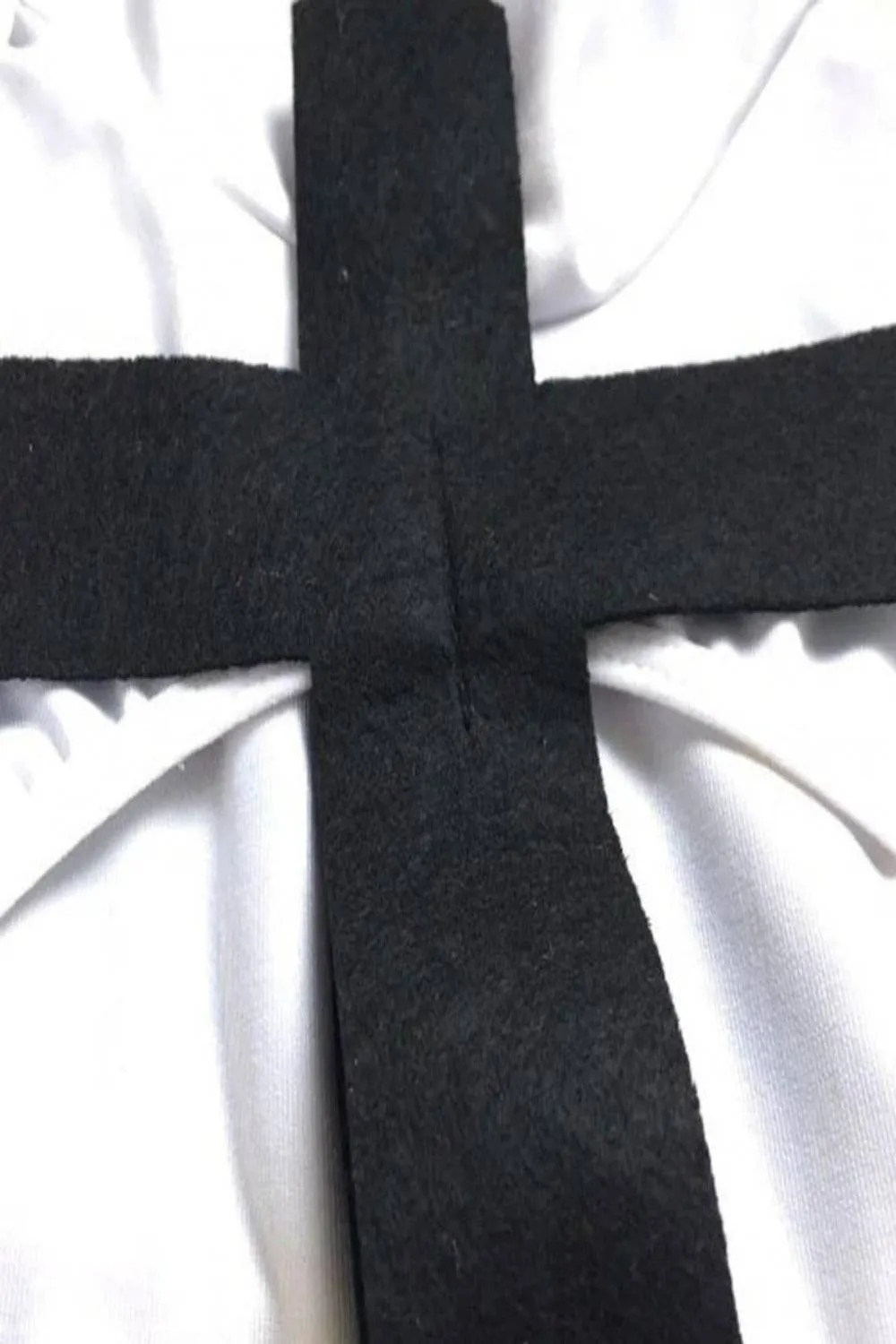 Make Him Confess Sexy Nun Cosplay Costume Dress - Black, S - 3XL