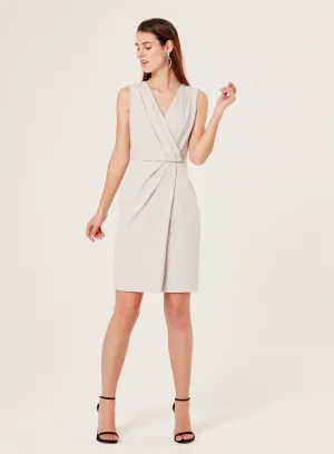 MALOU STRAIGHT PLEATED DRESS