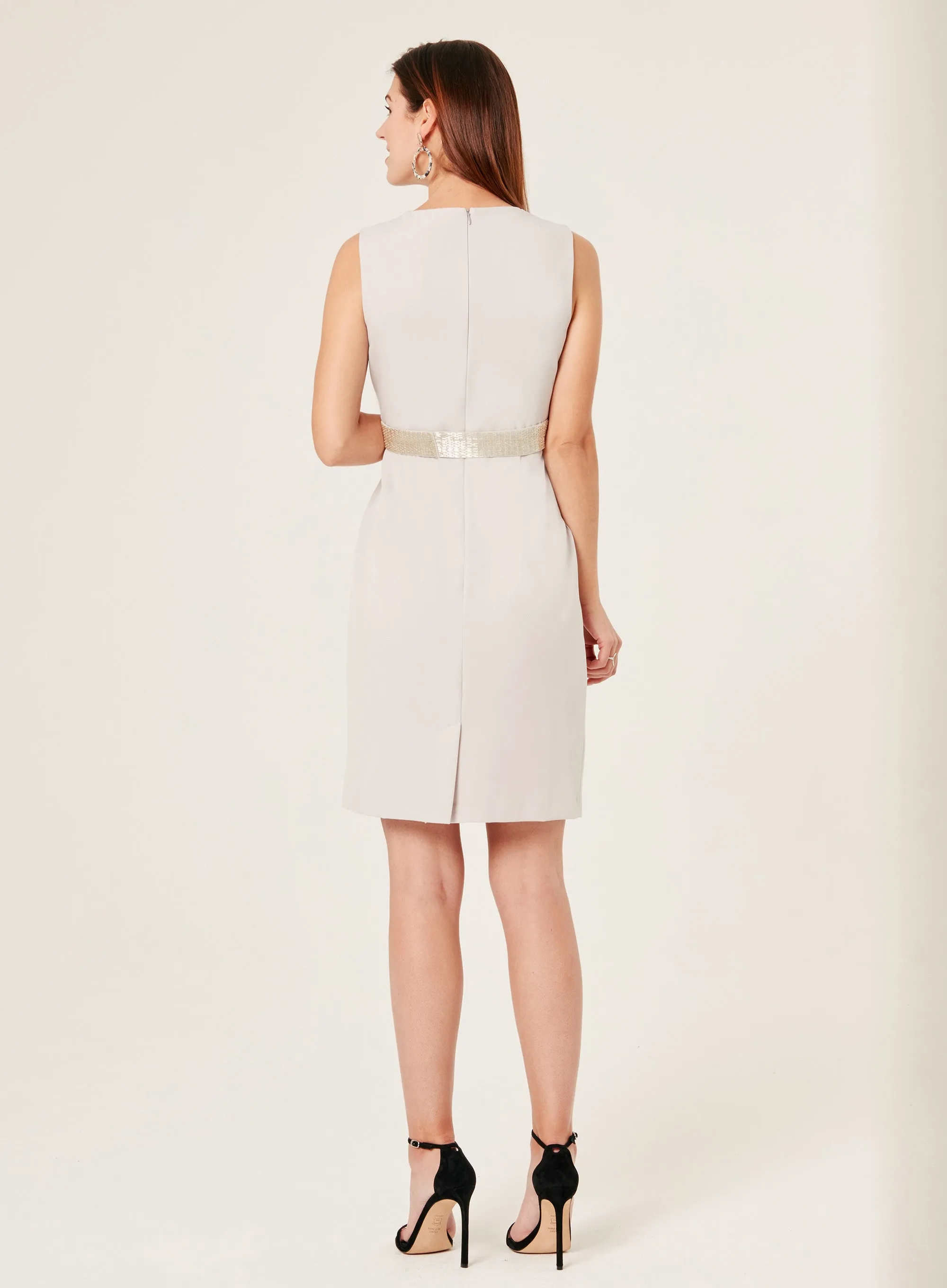 MALOU STRAIGHT PLEATED DRESS