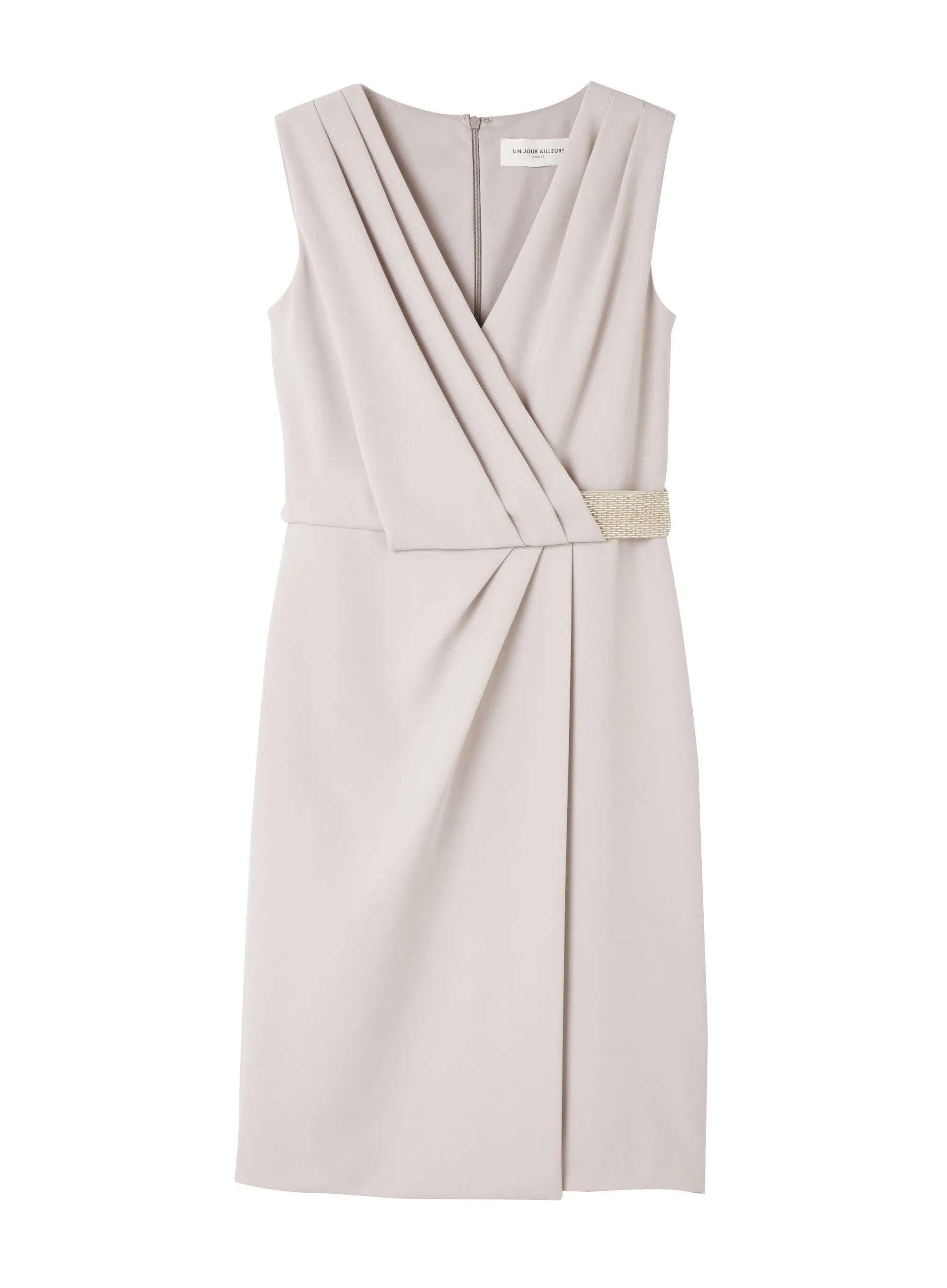 MALOU STRAIGHT PLEATED DRESS