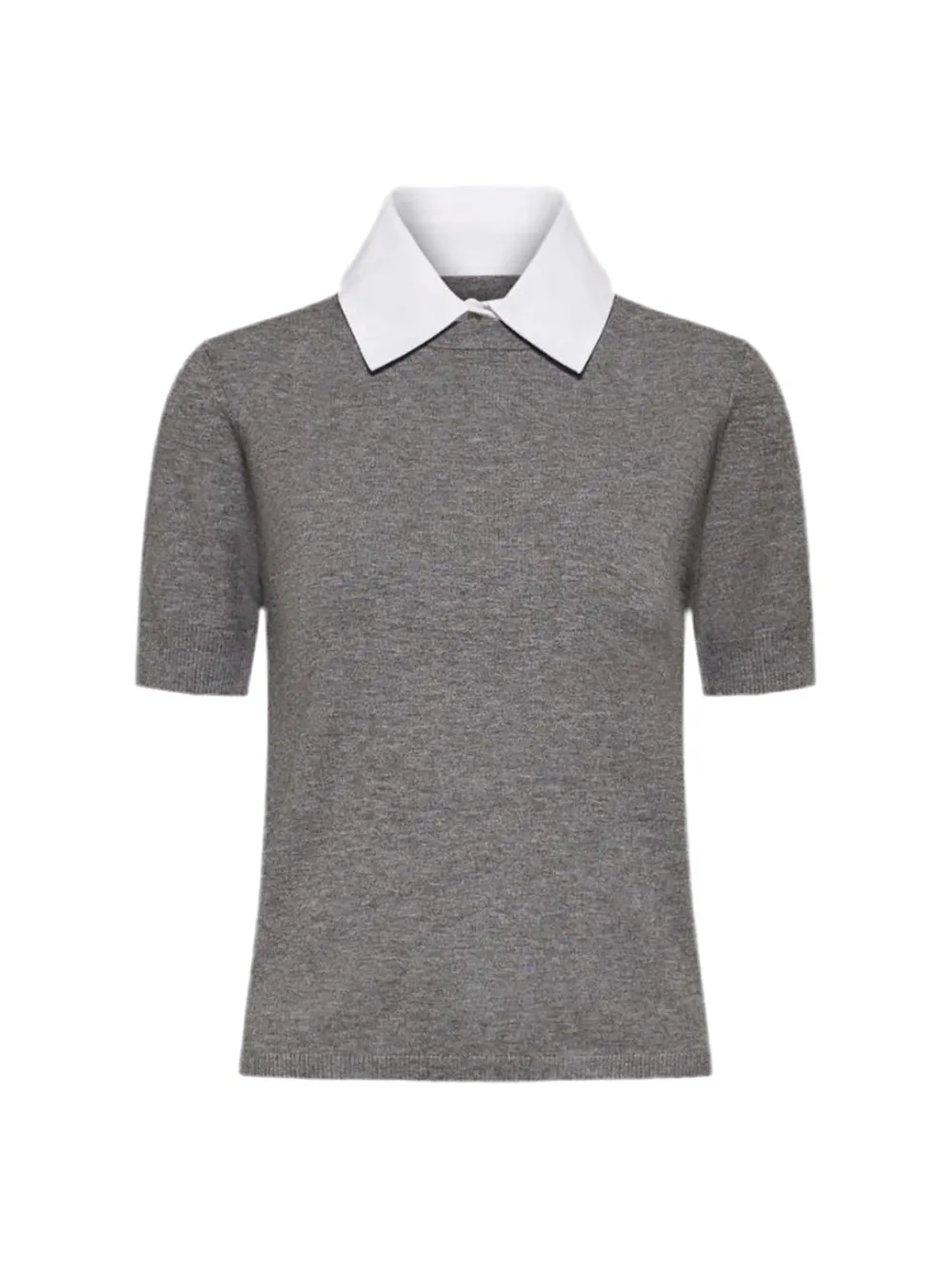 Marella Baba Sweater Top in Melange Grey