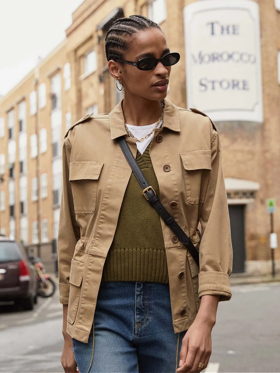 Mattie Organic Cotton Jacket | Taupe