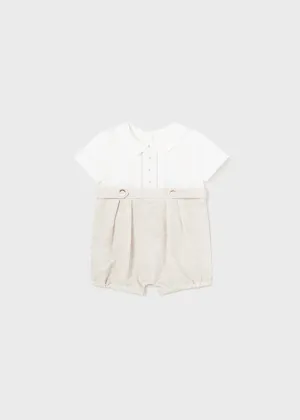 Mayoral 1635 Linen Romper In Stock Now