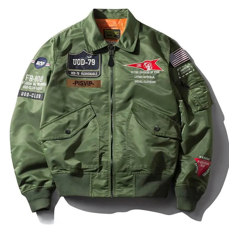 Men's Bomber Jacket Air-force Loose