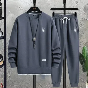 Men's Waffle Hoodie Tracksuit