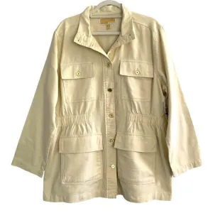 Micheal Kors Utility Jacket Color: Bone Size: XLG