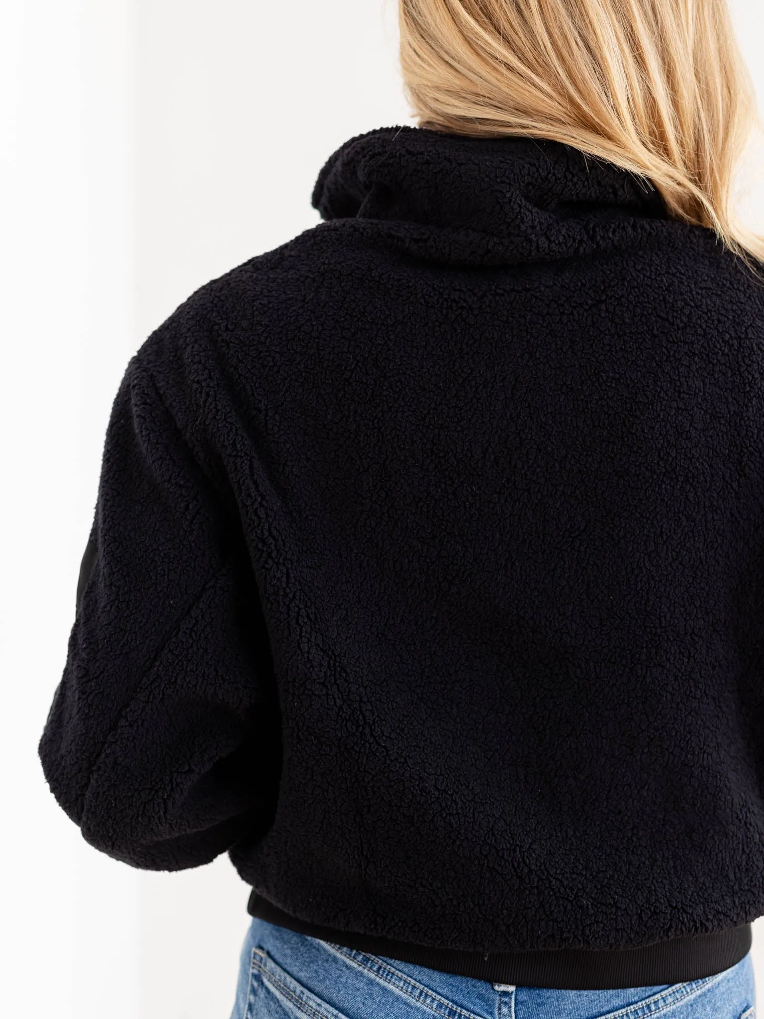 Micro Sherpa Quarter Zip Jacket