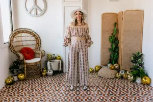 mogambo flare pant in cream