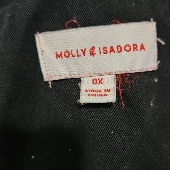 Molly &amp; Isadora black utility jacket coat women's size 0x