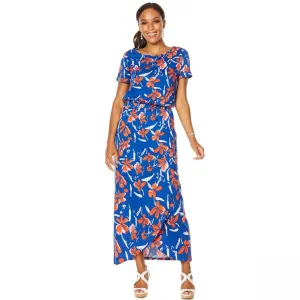 MOTTO Women's Courageous Cotton Tulip Hem Maxi Dress