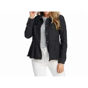 NEW MUDPIE banks denim jacket in black