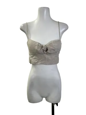 Nude Linen Twist Tank Top LB