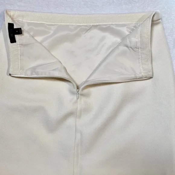NWOT J. Crew Ivory Wool Mini Skirt Size 6