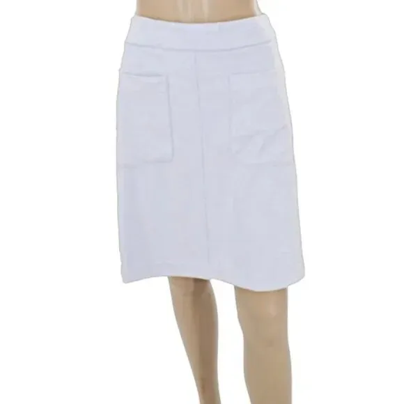 NWT Alfani Lilac Lavender Purple Microfiber Soft Straight Pencil Pockets Skirt L