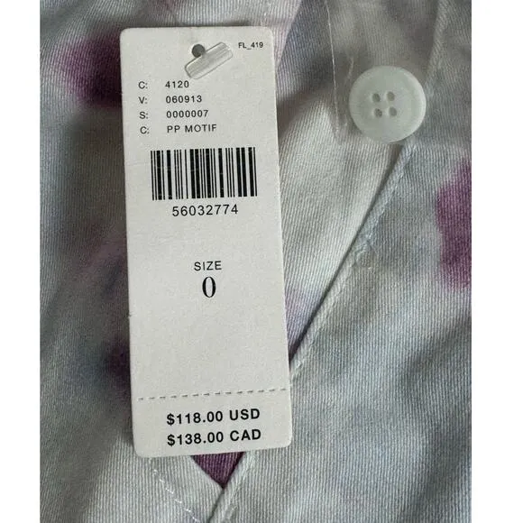 NWT By Anthropologie Kimmie Tie-Dye Tulip Midi Skirt Size 0