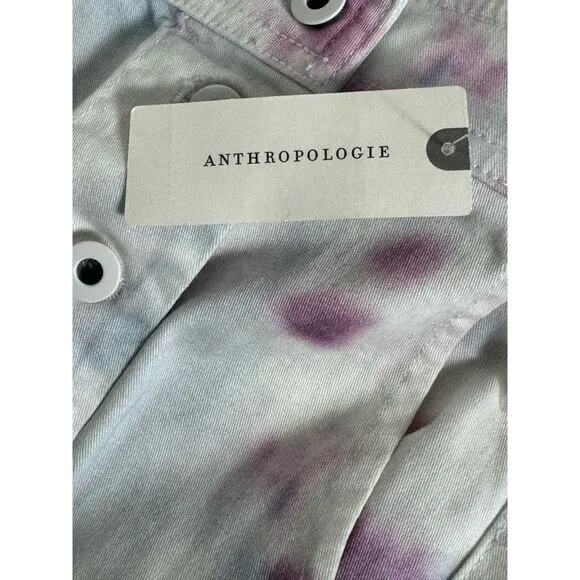 NWT By Anthropologie Kimmie Tie-Dye Tulip Midi Skirt Size 0