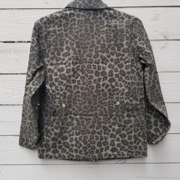 NWT Good American Leopard Utility Jacket