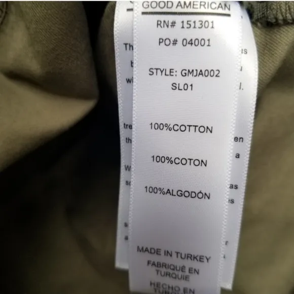 NWT Good American Leopard Utility Jacket