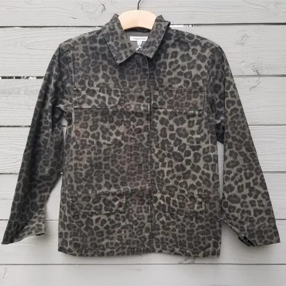 NWT Good American Leopard Utility Jacket