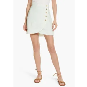 NWT Madewell Linen-Blend Tulip-Hem Mini Skirt: Earth-Dyed Edition, Size 16