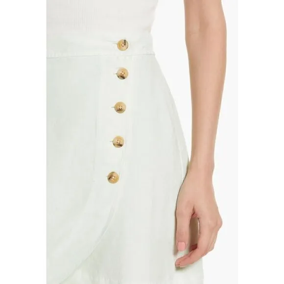 NWT Madewell Linen-Blend Tulip-Hem Mini Skirt: Earth-Dyed Edition, Size 16