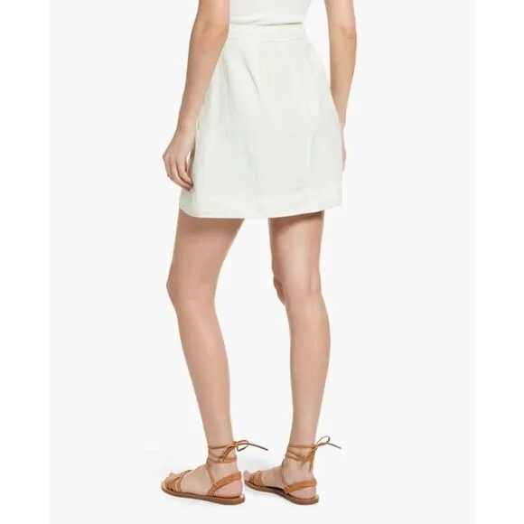 NWT Madewell Linen-Blend Tulip-Hem Mini Skirt: Earth-Dyed Edition, Size 16