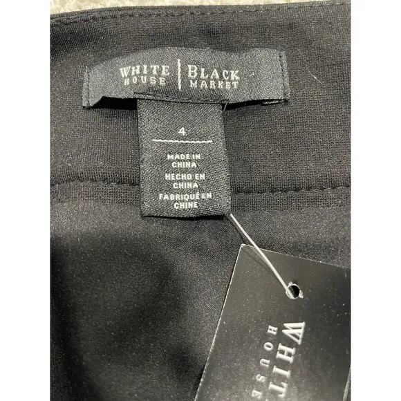 NWT White House Black Market WHBM Womens 4 Plaid Straight Pencil Skirt MSRP $88